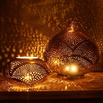 Copper Oval Marrakech Style Lantern Lt206, 5 of 7
