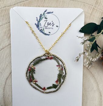 Christmas Wreath Necklace, 3 of 3