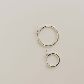 Rae | Gold Fill Or Sterling Silver Hinged Hoop Earrings, 7 of 12