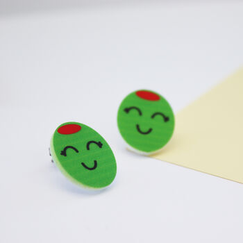 Olive You Stud Earrings, 6 of 9