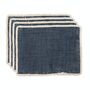 Ink Blue Jute Placemats Set Of Four, thumbnail 2 of 6