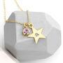 Personalised Gold Plated Star Birth Crystal Necklace, thumbnail 1 of 12