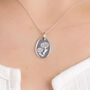 Sterling Silver April Birth Flower Necklace, thumbnail 1 of 9