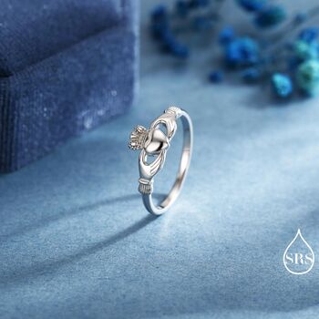 Sterling Silver Claddagh Ring, 7 of 12