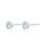 Sterling Silver December Birthstone Stud Earrings Blue Topaz, thumbnail 2 of 5