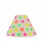 Hand Painted Linen Sustainable Lampshade Polka Dot, thumbnail 4 of 12