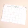 Personalised Floral Monthly Wipeable Acrylic Wall Planner, thumbnail 1 of 3