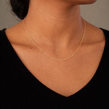 Solid 9ct Gold Light Belcher Chain Necklace – 16in To 22in, 3 of 9