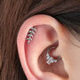 Fern Curve Helix Earring In Implant Grade Titanium, thumbnail 1 of 5