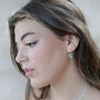 Emerald Pool Gold Fill Large Hoops, thumbnail 4 of 4