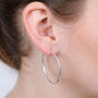 Hoop Earrings In Sterling Silver, thumbnail 1 of 6