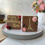 Chocolate Eiffel Tower, Paris Themed Artisan Gift, thumbnail 7 of 8