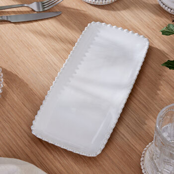 Marseille White Serving Tray, 2 of 4