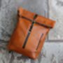 Handcrafted Mens Leather Backpack Rucksack Gift, thumbnail 7 of 12