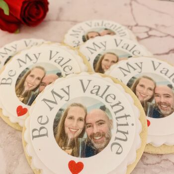 Personalised Edible Photo Valentine's Biscuit Gift Box, 3 of 6