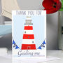 Personalised Lighthouse Thank You Card, thumbnail 1 of 5