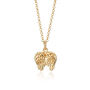 Angel Wings Necklace, Sterling Silver Or Gold Plated, thumbnail 8 of 10