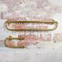 Brass Rounded Bathroom Accessories Set, thumbnail 1 of 4