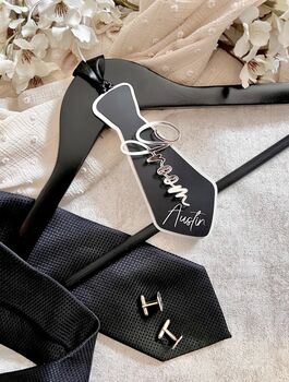 Personalised Groom Hanger Tag, 2 of 2