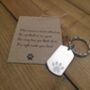 Pet Memorial Personalised Keyring Personalised, thumbnail 1 of 3