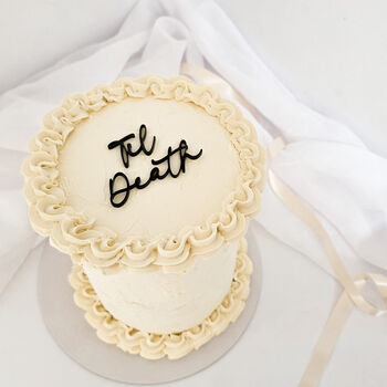 Til Death Wedding Cake Charm, 3 of 4