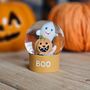 'Eek' Pumpkin And Ghost Globe, thumbnail 2 of 2