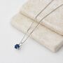 Sapphire Blue Swarovski Crystal Pendant Necklace, thumbnail 5 of 7