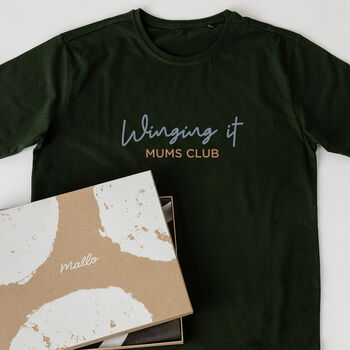 Winging It Mums Club Slogan T Shirt For Mum, 2 of 6