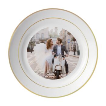 Personalised Golden Rim Photo Plate, 3 of 3