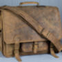 Personalised Weekender Leather Satchel Bag, thumbnail 3 of 11