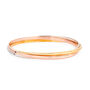 Knightsbridge Three Colour Russian Wedding Bangle, thumbnail 3 of 4