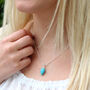 18ct Gold Plated Or Sterling Silver Turquoise Necklace, thumbnail 1 of 5