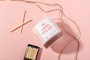 You Clever Little Shit Graduation Candle Gift, 3 of 6