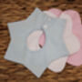 Pink Floral Shape Baby Collar Dribble Bib, thumbnail 3 of 8