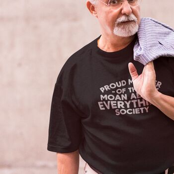 Funny Gift For Him 'Moan About Everything' Mens T Shirt, 2 of 2