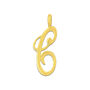 Elegant Flourish 9 K Solid Gold Pendant, thumbnail 6 of 12