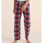 Men Cotton Flannel Tartan Lounge Pants, thumbnail 2 of 6