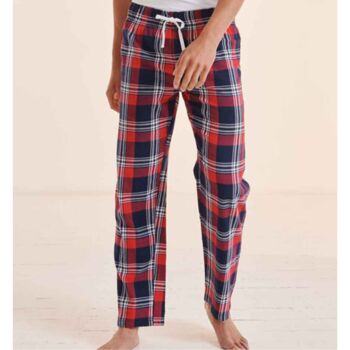 Men Cotton Flannel Tartan Lounge Pants, 2 of 6