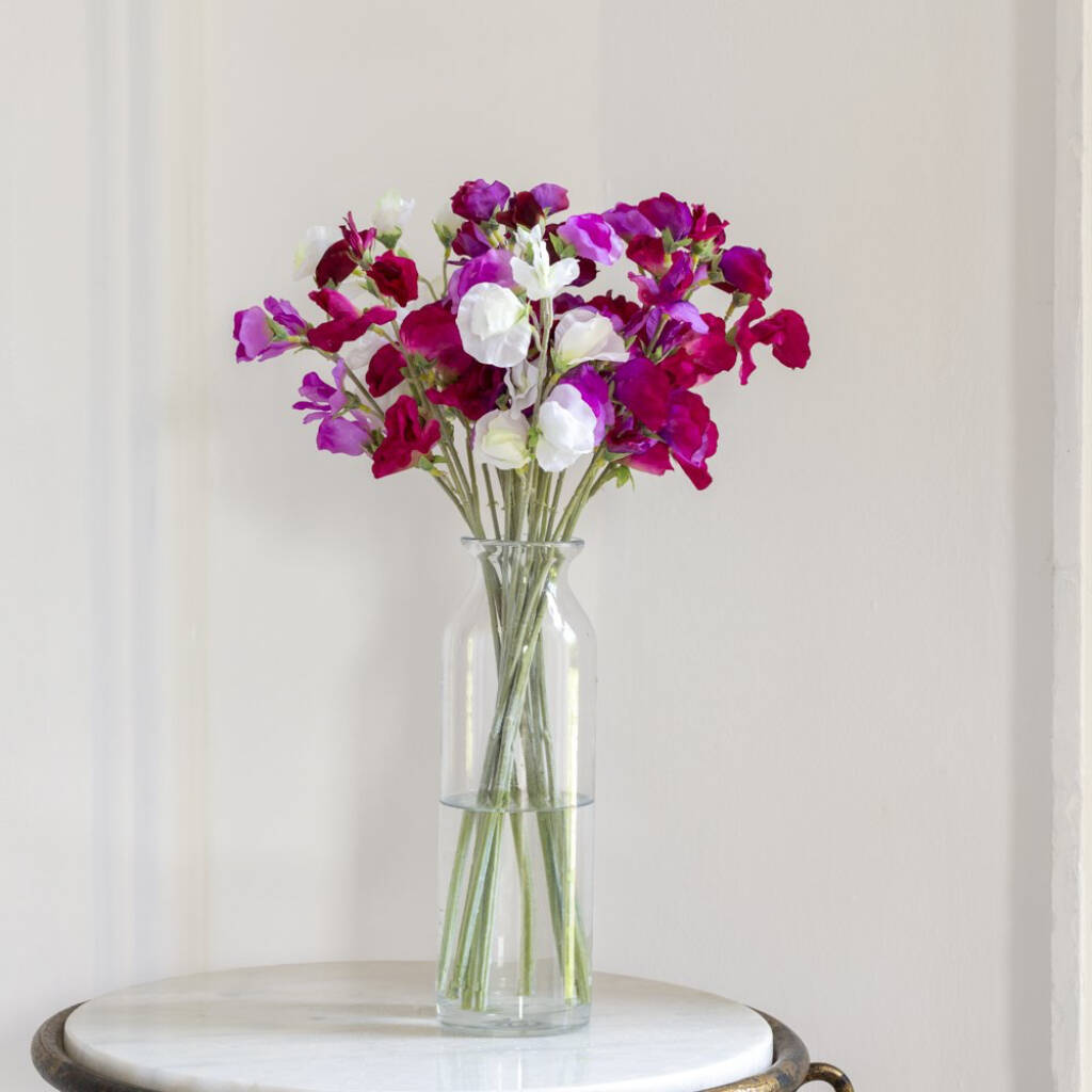 Four Faux Sweet Pea Stems, 1 of 4
