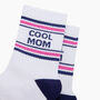 Cool Mom Organic Cotton Sports Socks In White, thumbnail 2 of 4
