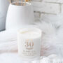 Personalised 30th Birthday Engraved Scented Candle, thumbnail 1 of 5