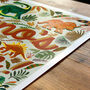 Dinosaur Kids Wall Art | Hand Painted Dino Bedroom Print, thumbnail 4 of 13