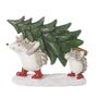 Christmas Decoration With Hedgehogs, thumbnail 1 of 2