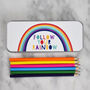 Children's Rainbow Personalised Pencil Case, thumbnail 3 of 4