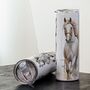 Personalised Watercolour Horses Travel Mug – Insulated Cup For Equestrians, thumbnail 5 of 7