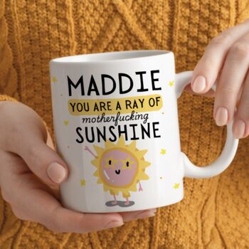 Personalised You Are A Ray Of Sunshine Mug, 2 of 7