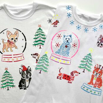 Christmas Snow Globe – Children’s T Shirt Painting, 9 of 11