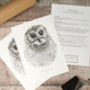 Personalised Baby Owl Footprint Kit, thumbnail 4 of 5