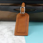 Personalised Italian Leather Luggage Tag, Initials, thumbnail 7 of 9