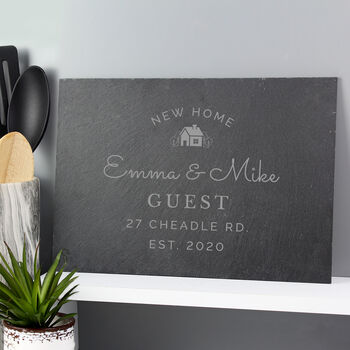 Personalised New Home Slate Board, 2 of 3